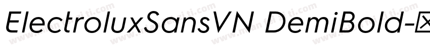 ElectroluxSansVN DemiBold字体转换